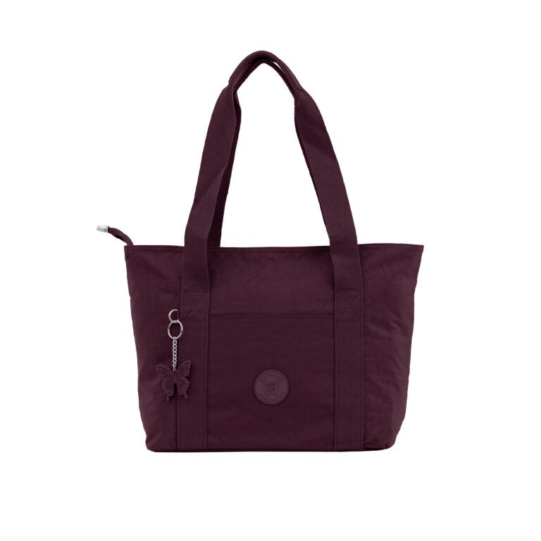 مجموعة كابريس شنطة كتف كبيرة للجنسين من كابريس كوليكشن – بورجوندي، نايلون مقاوم للماء، سعة 15.7 لتر - Image 1