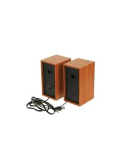 FASHION 2.0 Stereo USB Wood Computer Speakers for PC, Desktop, Laptop, Mobile, iPad, Gaming in Wood Color  - Image 4