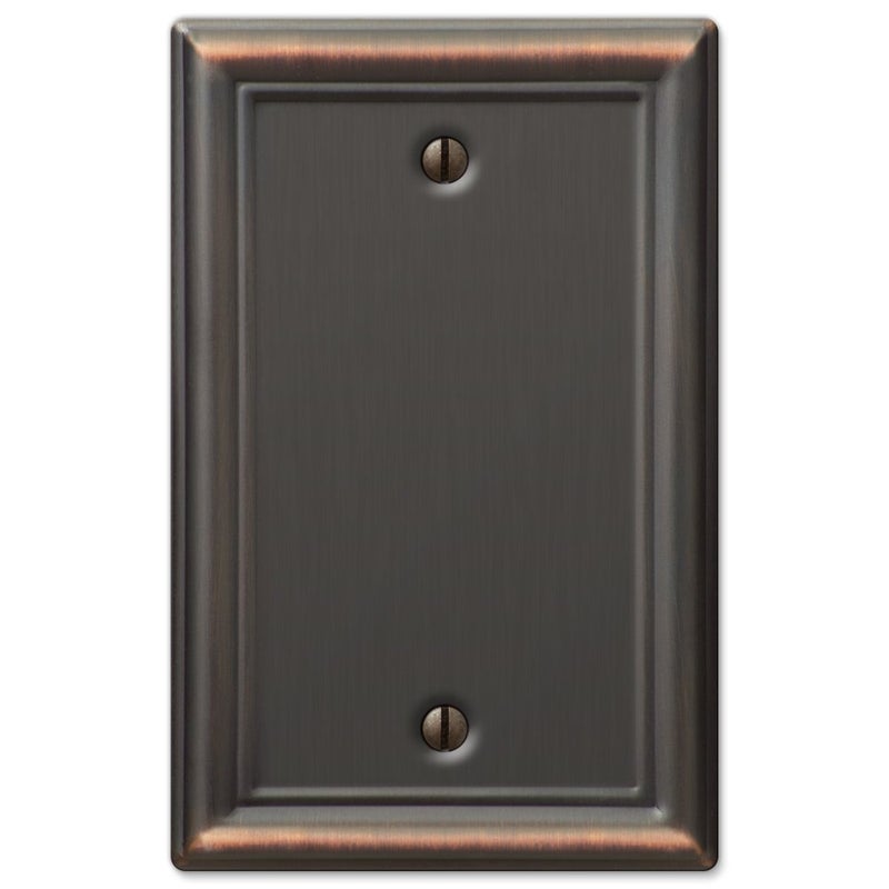 Amerelle 149BDB Chelsea Wallplate, 1 Blank, Steel, Aged Bronze, 1-Pack - Image 2
