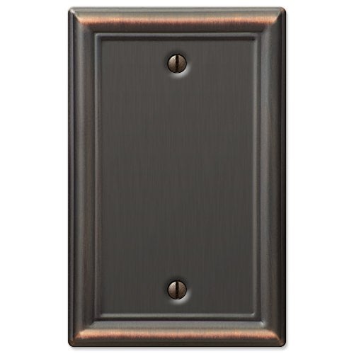 Amerelle 149BDB Chelsea Wallplate, 1 Blank, Steel, Aged Bronze, 1-Pack - Image 1