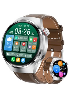 RollsTimi  Men's Smartwatch 1.6" HD Screen Fitness Tracker Smartwatches for Men Health Monitor Waterproof Smart Watches, Compatible with Android iPhone,Silver 