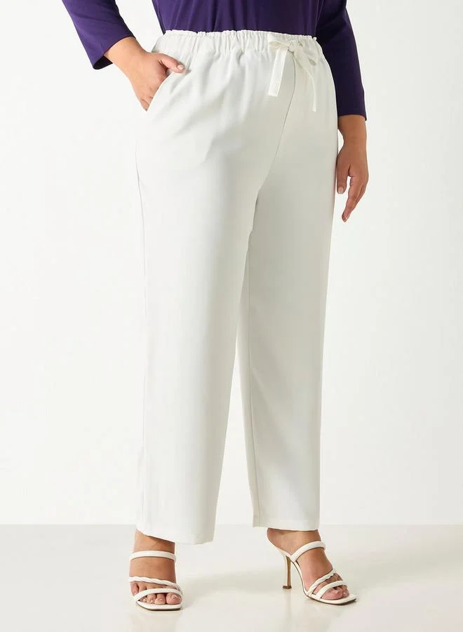 Ulla Popken Plus Size Ulla Popken Wide Leg Pants