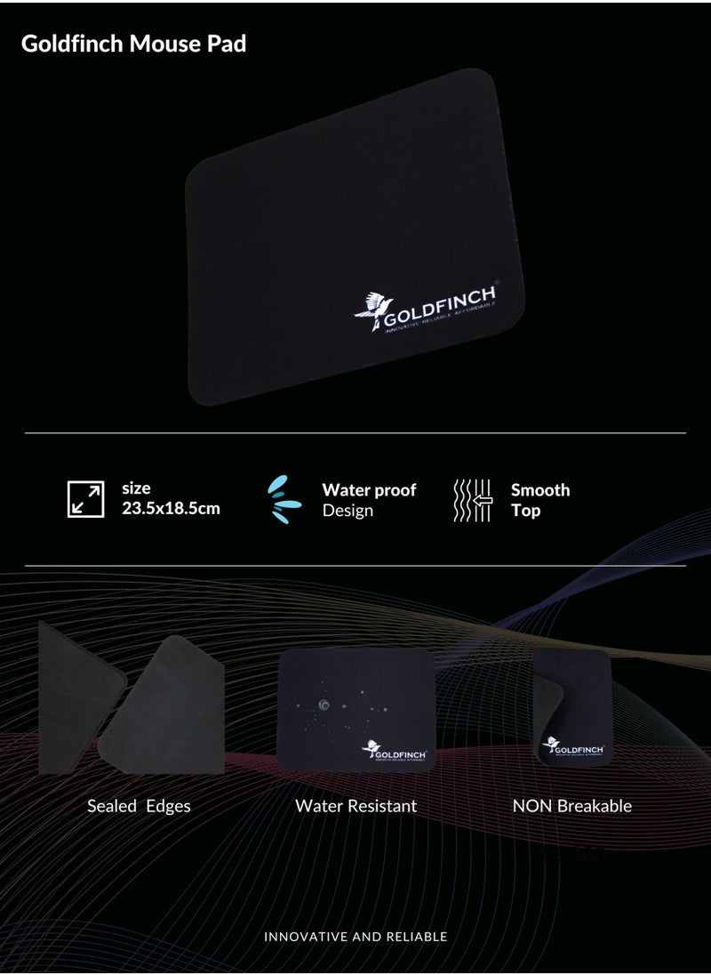 Goldfinch - Mouse pad for Wired and Wireless Mouse - Image 1