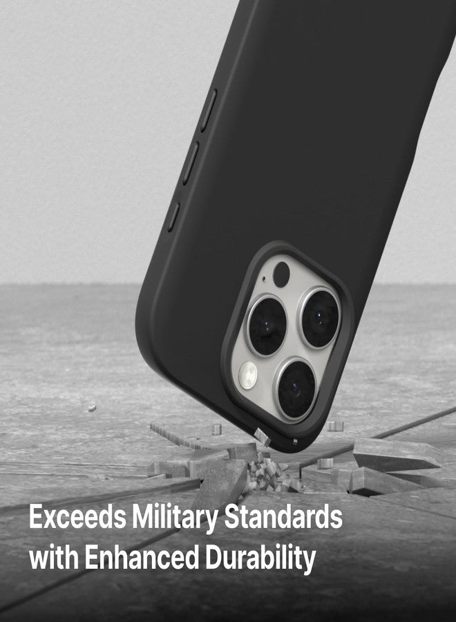 راينوشيلد جراب RHINOSHIELD متوافق مع Magsafe لهاتف iPhone 16 Pro | SolidX - غطاء واقٍ رفيع مُعزز ماص للصدمات مع حماية من السقوط من ارتفاع 3.5 متر / 11 قدمًا - أخضر طحالب بحرية - Image 3