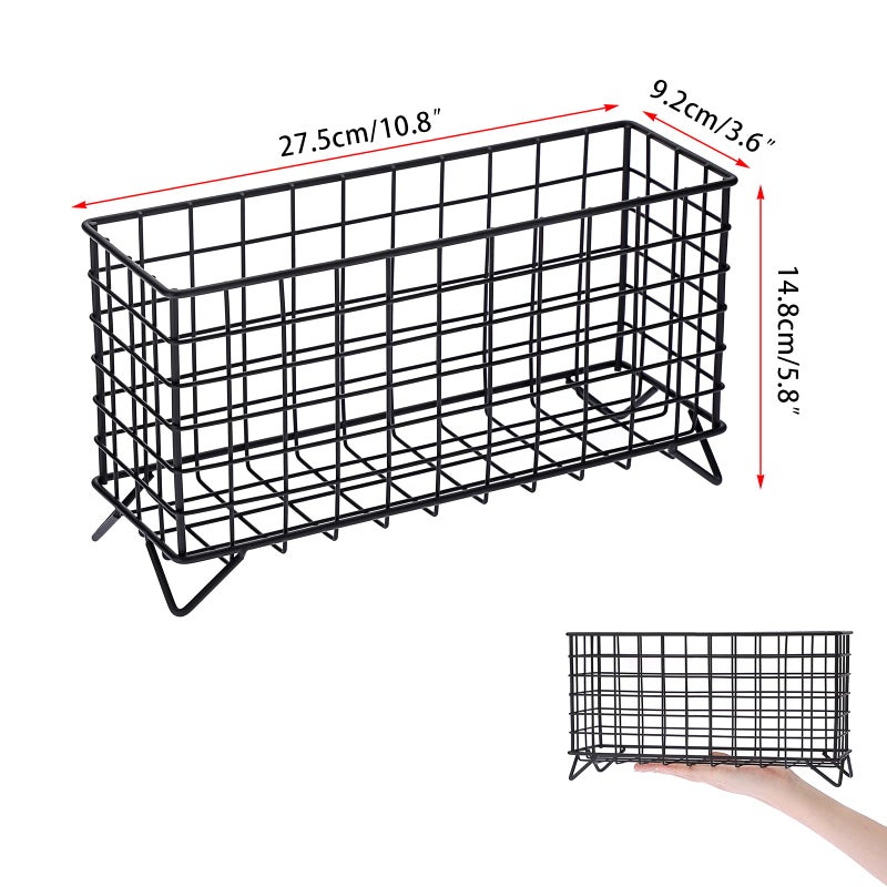 ELLDOO Coffee Pod Holder, Large Capacity Coffee Pod Organizer for K Cup Keuring Espresso Capsule Coffee Creamer, Metal Coffee Pod Storage Basket for Kitchen, Coffee Bar Decor (Black, Medium) - Image 2