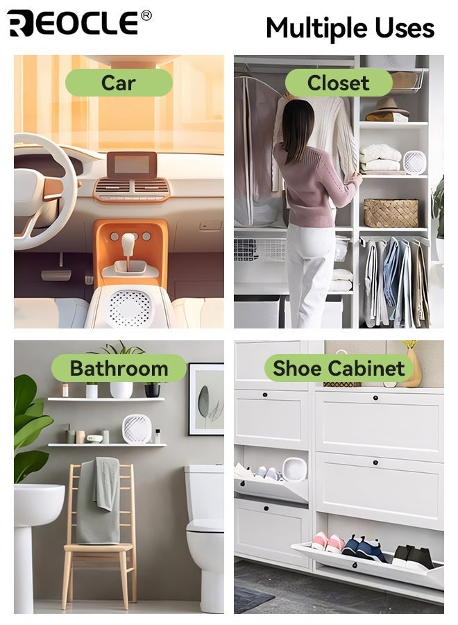 REOCLE 6pcs Activated Carbon Deodorizer for Fridge Closet Drawers Odor Eliminating Freshening Boxes Long Lasting Freshness Space Saving Effective Filtration Air Purifier Household Essentials Freshener - Image 5