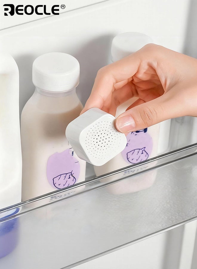 REOCLE 6pcs Activated Carbon Deodorizer for Fridge Closet Drawers Odor Eliminating Freshening Boxes Long Lasting Freshness Space Saving Effective Filtration Air Purifier Household Essentials Freshener - Image 5