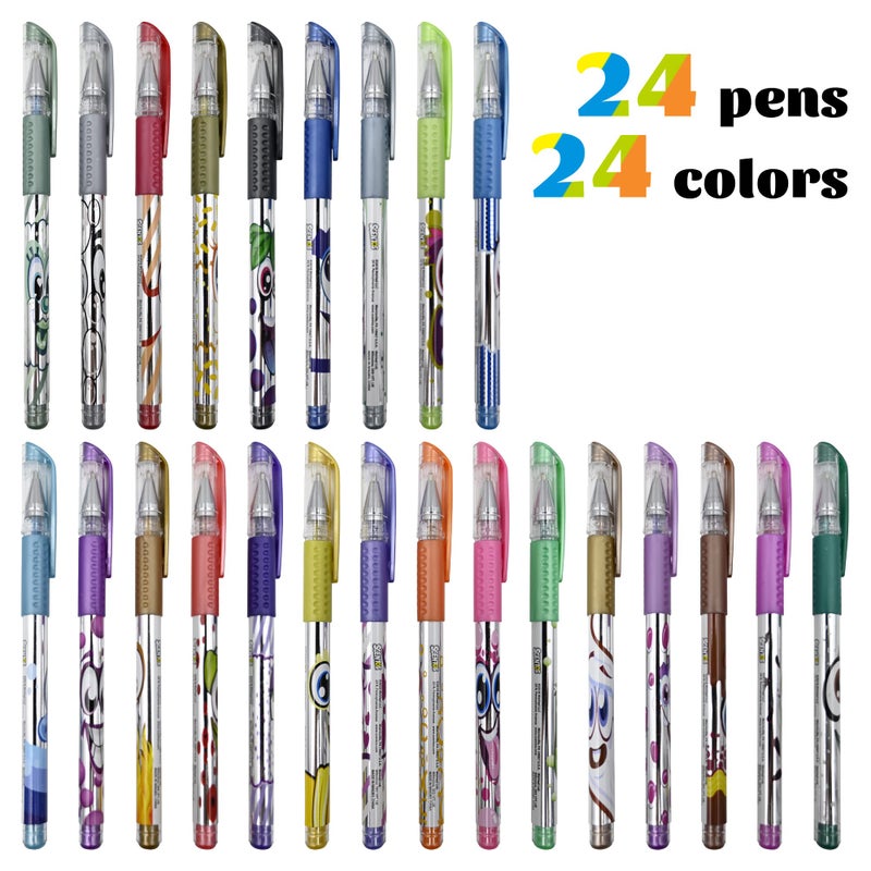 Scentos 24-Pack Scented Metallic Gel Pens for Kids â€“ Non-Toxic Gel Ink for Drawing, Coloring & Journaling â€“ Sweet Scents â€“ Safe Art Supplies for Ages 3+ - Image 3