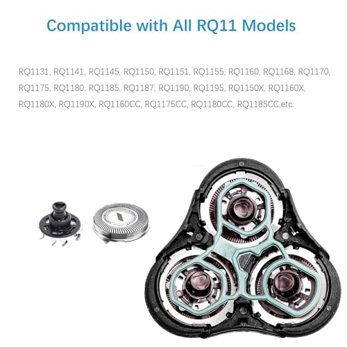Tomorrow will be better RQ11 Replacement Shaver Heads Compatible with Philips Norelco Sensotouch Replacement heads for Sensotouch 2D Electric Shaver(1100 Series),1150x, 1160x, 1170x 1180x,RQ11 Replacement Blades (1 Head) - Image 2