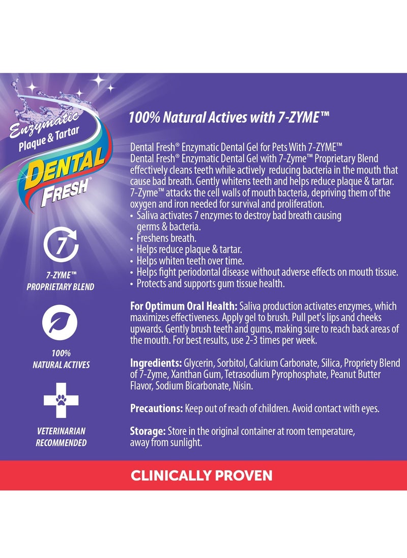 SynergyLabs Dental Fresh Enzymatic Plaque & Tartar Dental Gel with Triflex Brush 2.5 oz - 70.87 g  - Image 2