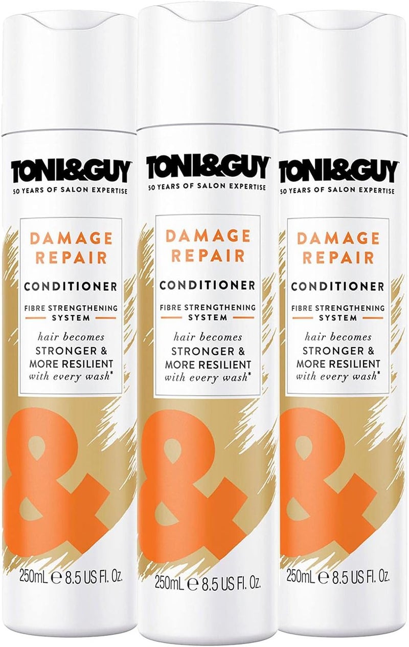 3 Pack of 250ml Damage Repair Conditioner Fibre Strengthening System Hair becomes Stronger and More Resilient With Every Wash For a Smooth Finish
