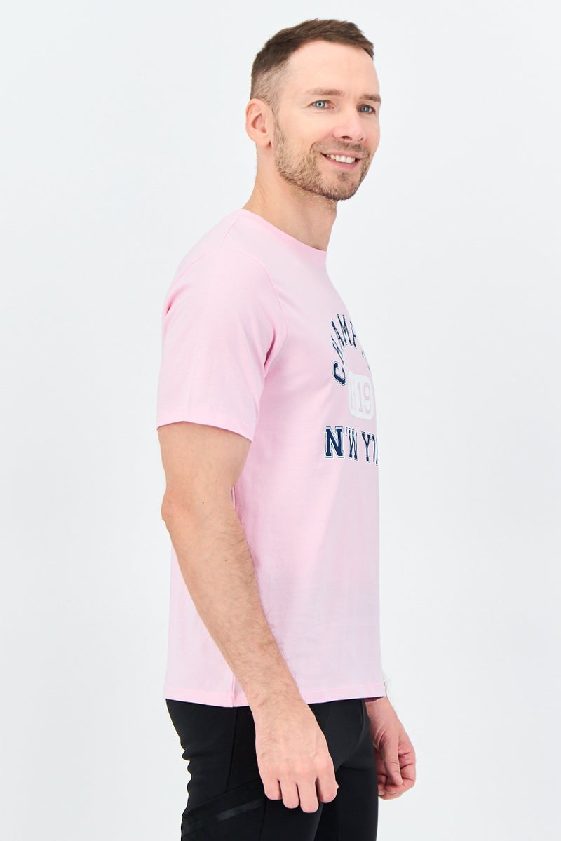 Champion Men Sportswear Fit Short Sleeve Outdoor T-Shirt, Pink - Image 3