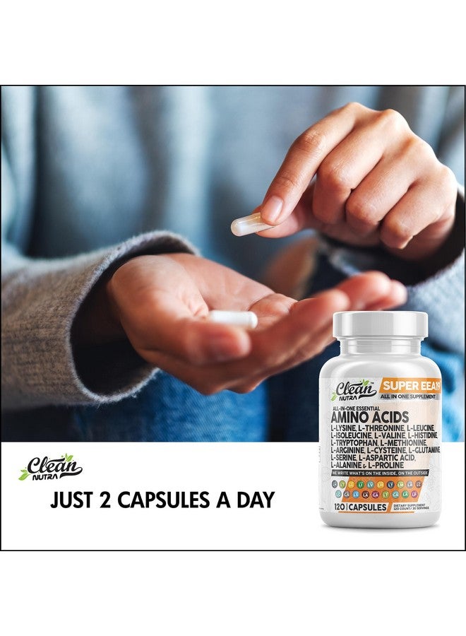 Clean Nutraceuticals مكمل الأحماض الأمينية من كلين نيوتراسيتيكالز L-لايسين، L-ثريونين، L-ليوسين، إيزوليوسين، فالين، L-هيستيدين، L-تريبتوفان، L-ميثيونين، L-أرجينين، L-سيستين، L-جلوتامين، L-سيرين، حمض الأسبارتيك - Image 4