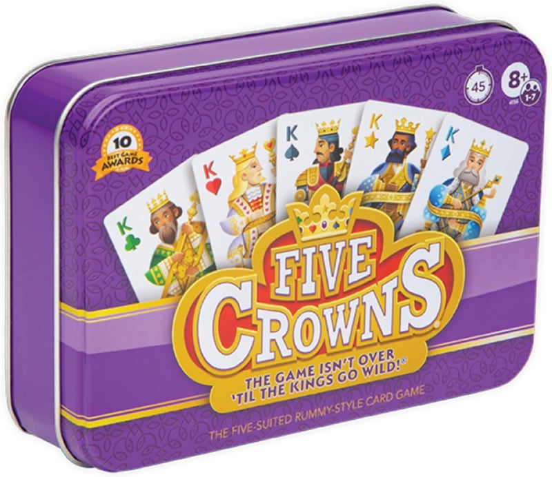 PlayMonster SET Five Crowns Collectible Tin - Rummy-Style Card Game - Image 1