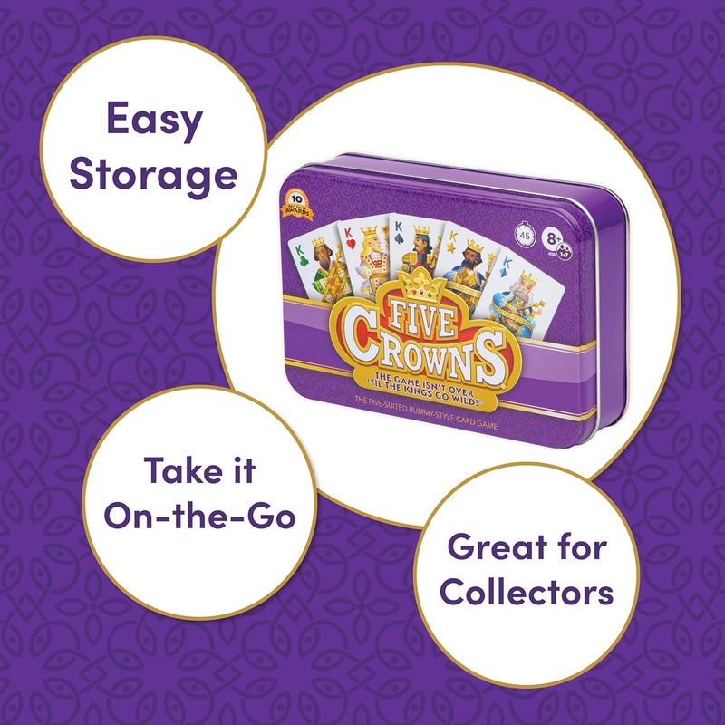 PlayMonster SET Five Crowns Collectible Tin - Rummy-Style Card Game - Image 3