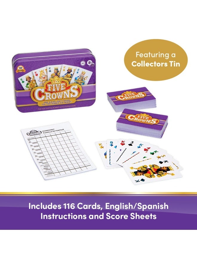 PlayMonster SET Five Crowns Collectible Tin - Rummy-Style Card Game - Image 2