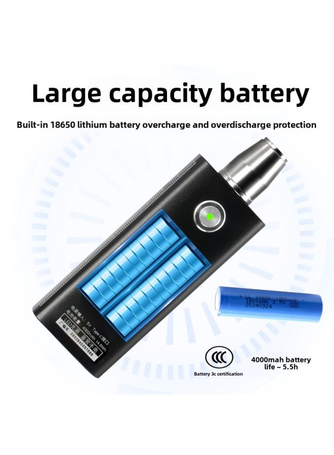 Jade Identification Flashlight Shines Stone Special Strong Light Jade Jewelry Jade Stone Literature Play Antique Detection Lamp-Product Specifications:Black Laser-free/white Light Color Box Set  - Image 3
