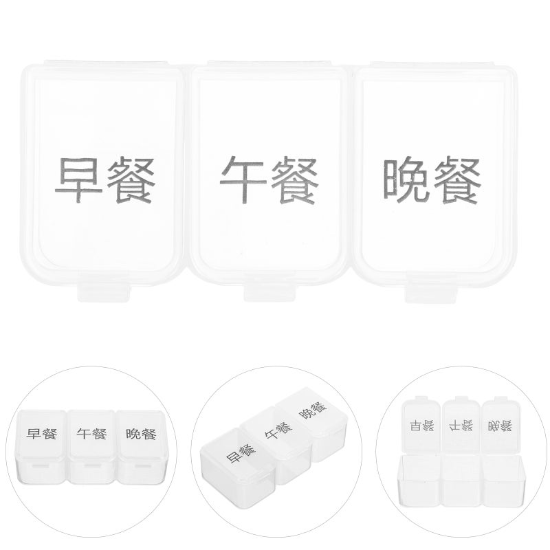 2pcs Multi-grid Organizer Portable Weekly Container Compartments Case for Travel - Image 5