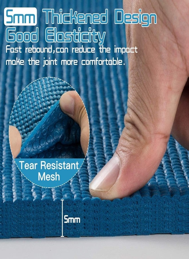 Eurotex Travel Yoga Mat Non Slip Foldable Portable Gym Mat Fitness Training Pilates Exercise Mat Workout for Women Men with Carry Bag 24 x 72 in - Image 4