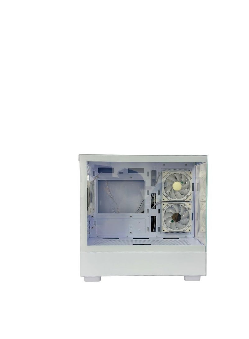 WJCOOLMAN (أبيض) WJ COOLMAN BLADE ELITE 3F – صندوق Micro-ATX مع 3 مراوح RGB مثبتة مسبقًا - Image 3