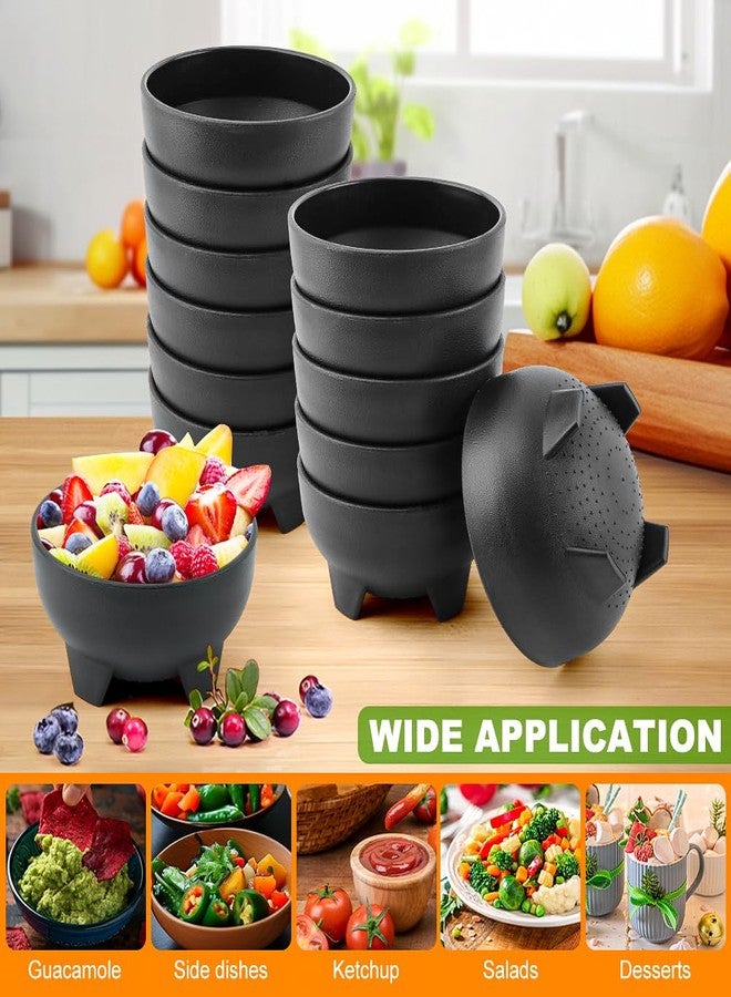 Loyanger 12 Pcs Salsa Bowls, Durable Traditional Mexican Serving Bowl, Mexican Guacamole Sals-a Bowl Salsa Serving Dish Plastic Sals-a Containers for Sauce, Chips, Dip, Nuts - Image 3
