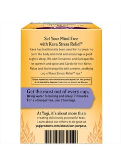 YOGI Tea - Kava Stress Relief (6 Pack) - Eases Tension and Promotes Relaxation - Caffeine Free - 96 Herbal Tea Bags  - Image 2