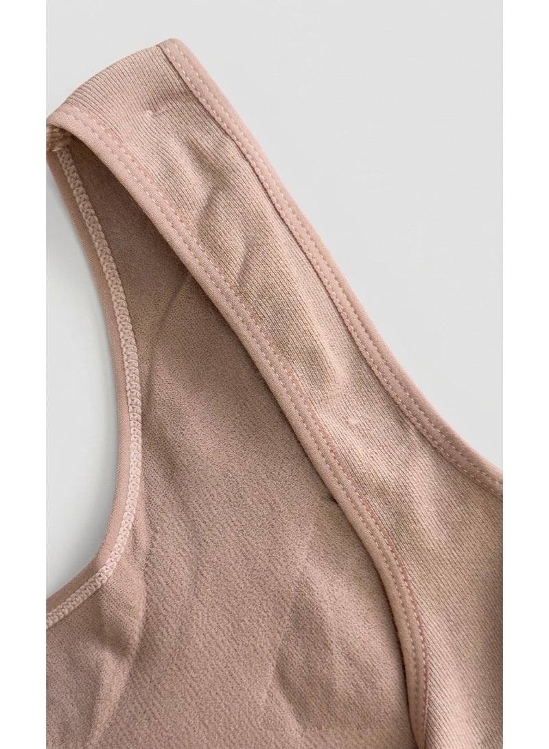 Women's Seamless Shaping Bodysuit with Tummy Control and Adjustable Hooks - Image 3
