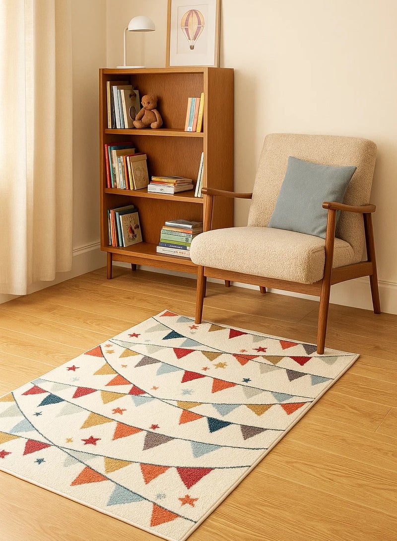 لوفت TAMARAI، سجادات غرفة المعيشة على الطراز الحديث، سجادات أرضية ناعمة، سجادات سجاد، وسائد أريكة غير قابلة للانزلاق، سجادات غرفة المعيشة القابلة للغسل، مقاس 120 × 170 سم، متعدد الألوان - 8426-GB4-Y - Image 4