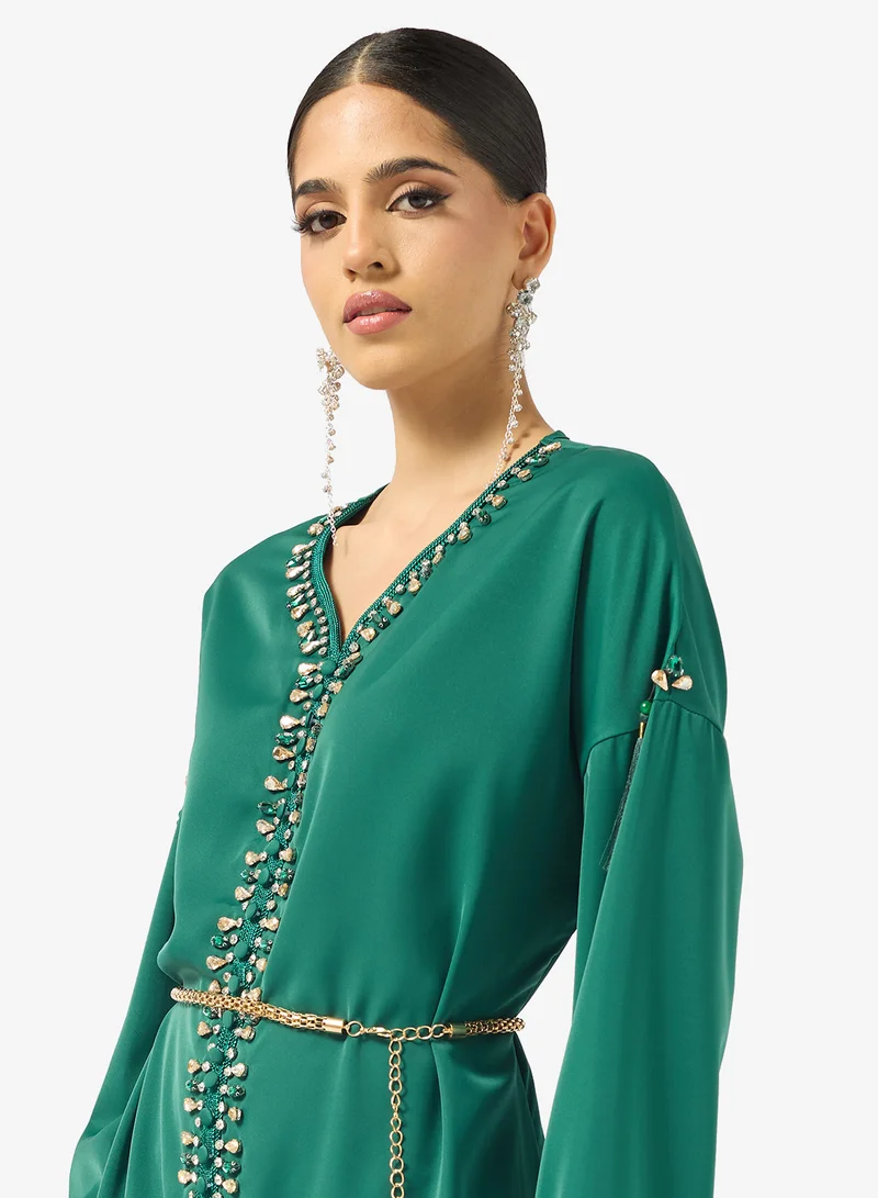 Khizana  Embellished Jalabiya for Women | Best Price UAE