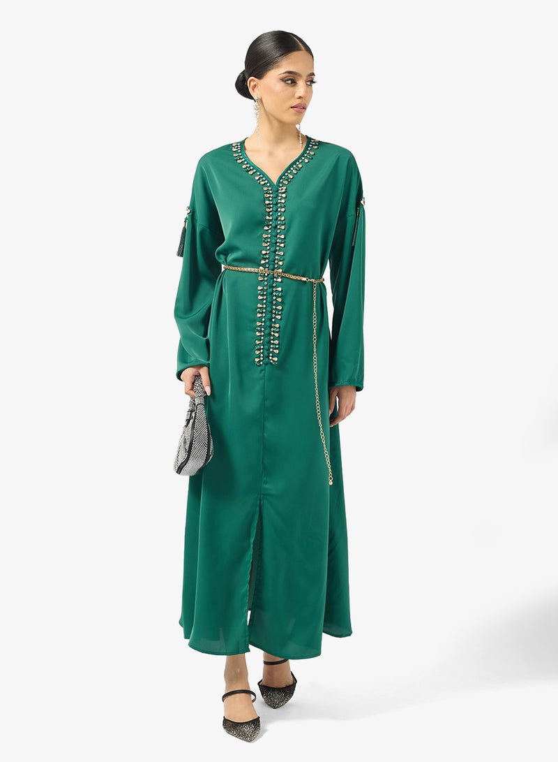 Khizana Embellished Jalabiya - Image 1