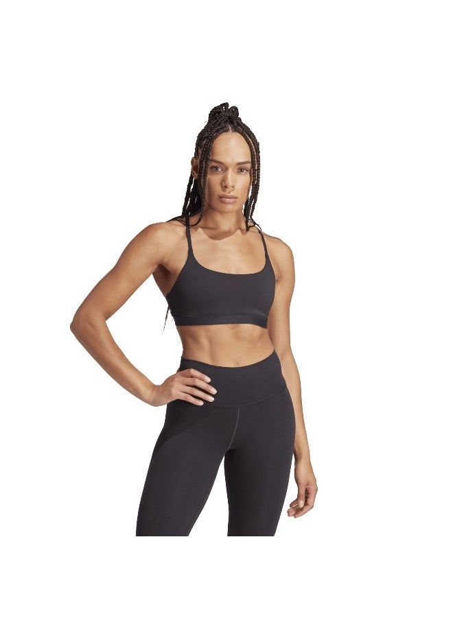 Adidas Adidas All Me Ls Bra Black Training Bra For Women Xsab  - Image 4