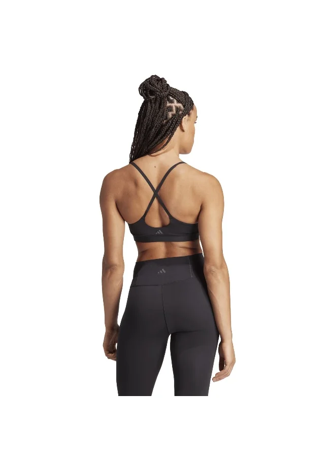 Adidas All Me Ls Bra Black Training Bra For Women Xsab