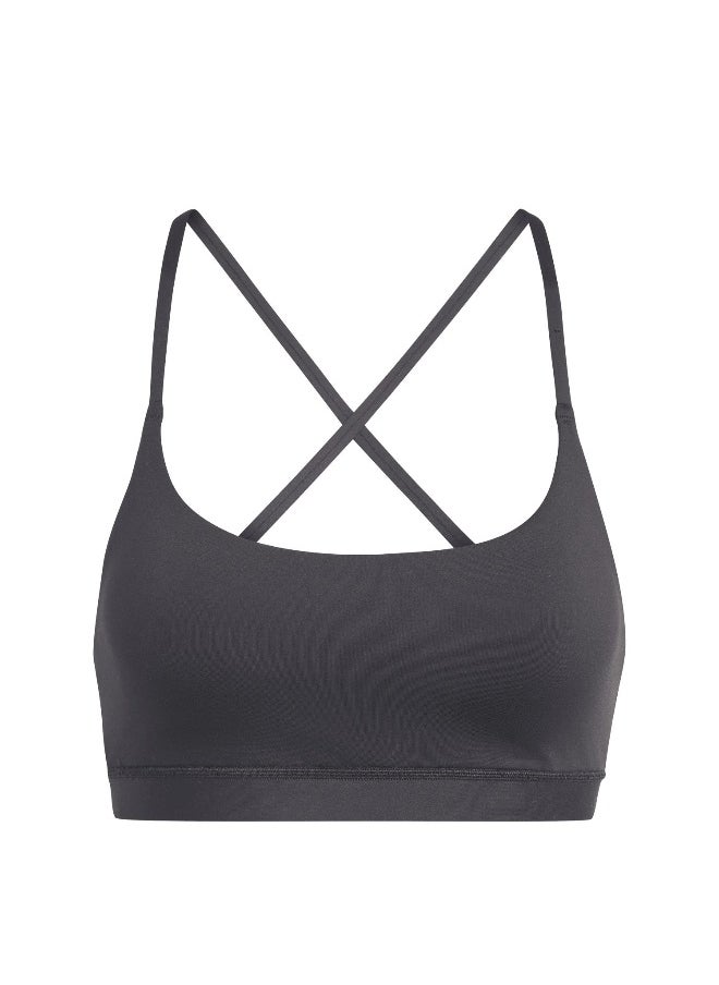 Adidas Adidas All Me Ls Bra Black Training Bra For Women Xsab  - Image 1