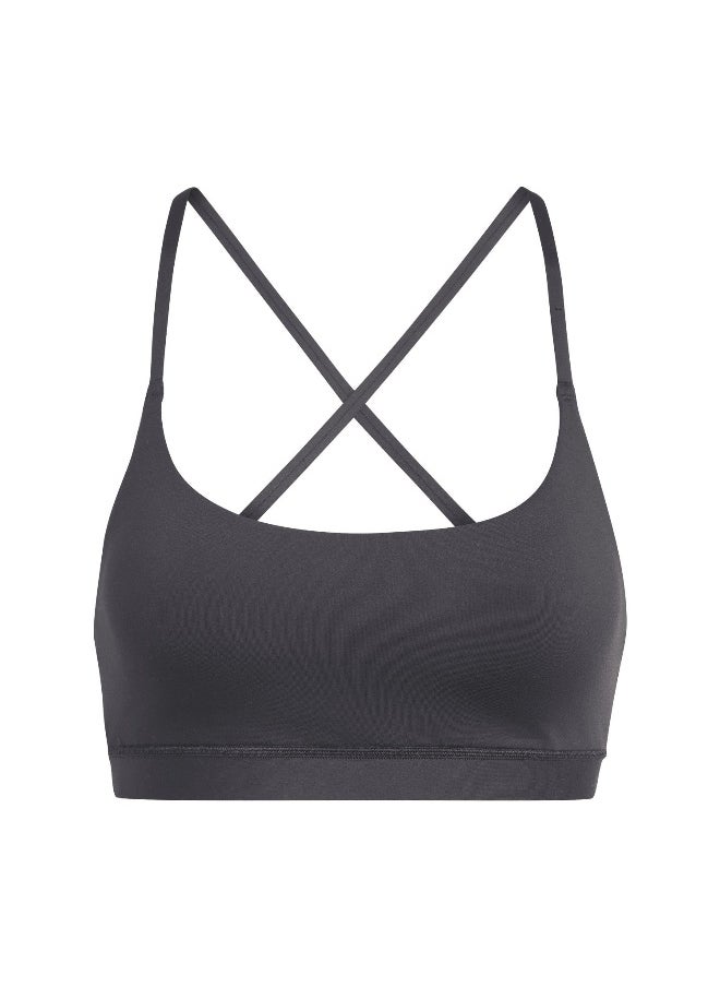 Adidas Adidas All Me Ls Bra Black Training Bra For Women Xsab  - Image 2