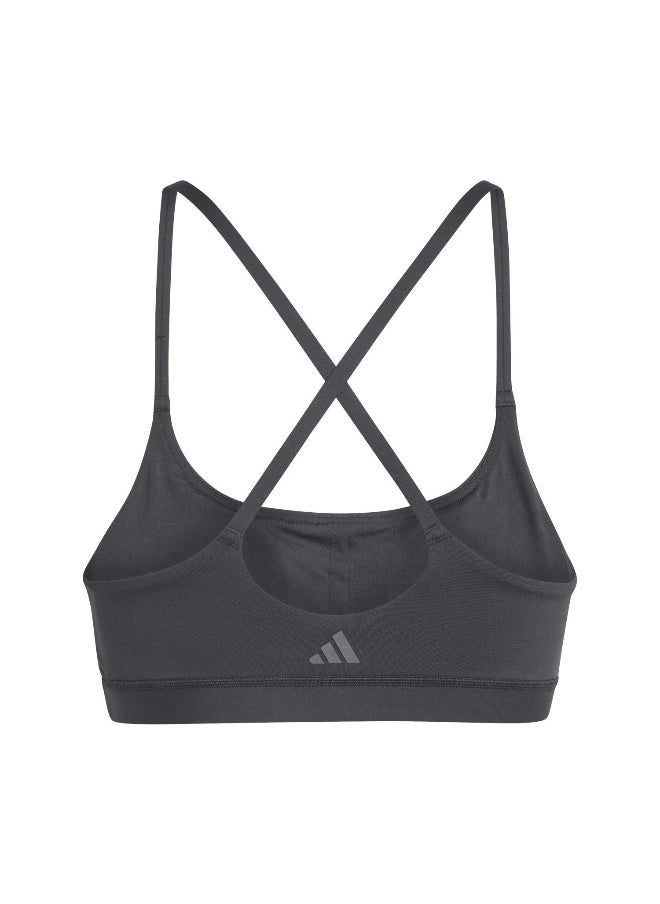 Adidas Adidas All Me Ls Bra Black Training Bra For Women Xsab  - Image 3