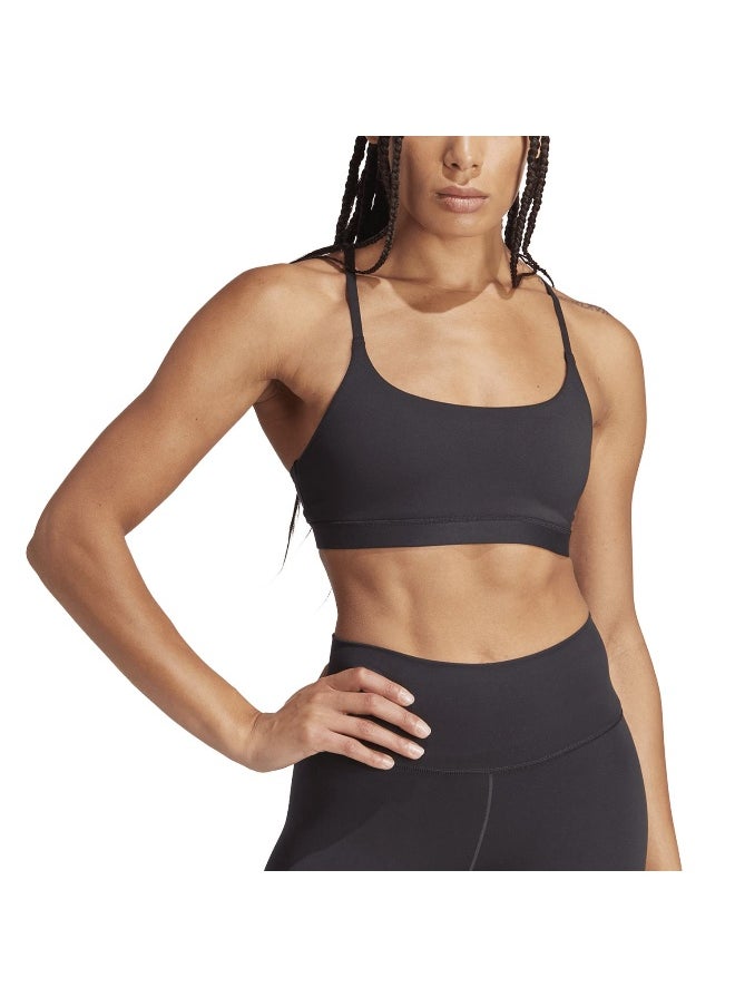 Adidas Adidas All Me Ls Bra Black Training Bra For Women Xsab  - Image 5