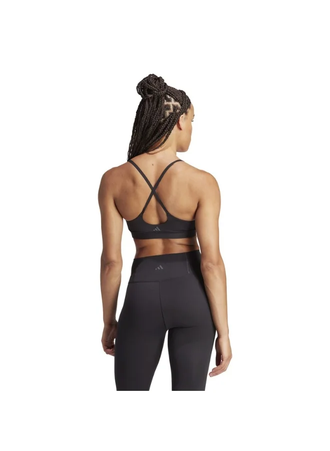 Adidas All Me Ls Bra Black Training Bra For Women Xsab