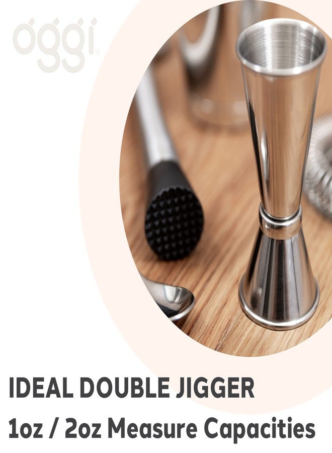 OGGI Japanese Jigger for Bartending, Double Jigger 2 oz 1 oz, 30ml/60ml, Shot Measure Jigger, Ideal Bartender Accessories, Stainless Steel - Image 4