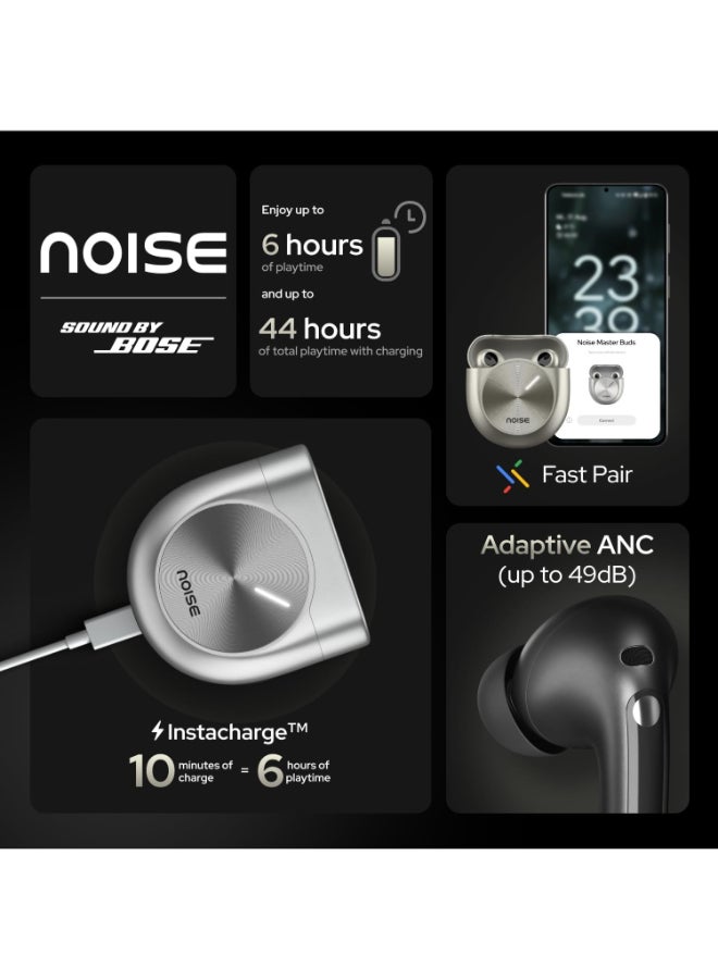 Noise Master Buds Truly Wireless Bluetooth Earbuds - Onyx Black (Sound by Bose ) Onyx Black - Image 2
