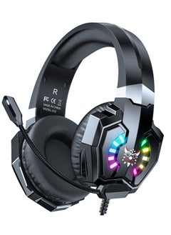 onikuma X32 RGB Noise Cancelling Wired Headphones Gaming Headset  - Image 1