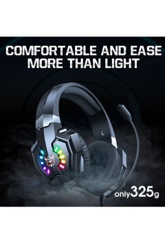 onikuma X32 RGB Noise Cancelling Wired Headphones Gaming Headset  - Image 5