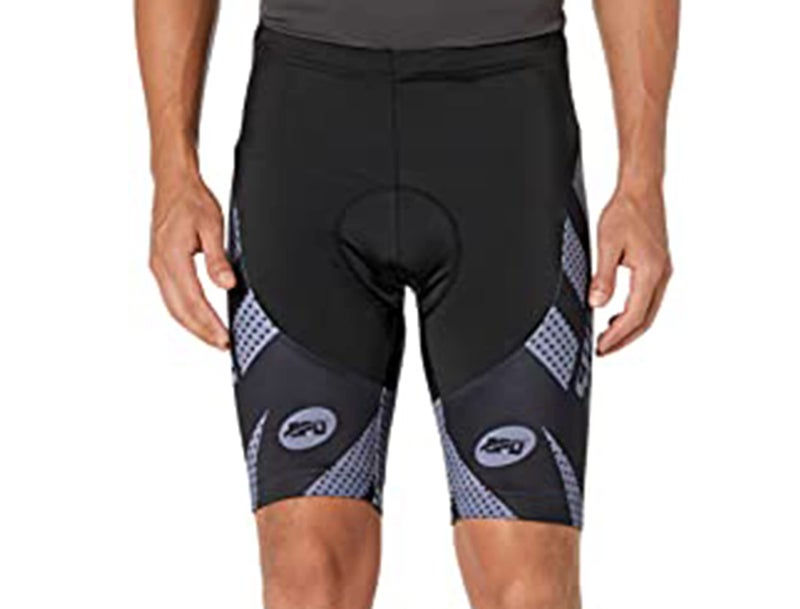 sponeed Men Bike Pants Padded Racing Fit Riding Bicycle Bottoms Cycling Clothes Shorts US M Gray - Image 5