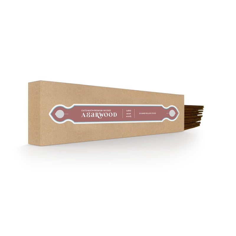 Chitshakti Trust Chitshakti Agarwood Agarbatti for Pooja Set of 20 Herbal Incense Sticks Agarwood Fragrance Pack of 1  - Image 2