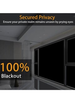 KYD Blackout Blind, Portable Blackout Blinds Stick On Window No Drill, 420D Black Out Fabric Portable Blackout Blinds Blackout Material Blinds Blackout 145 * 300cm  - Image 4