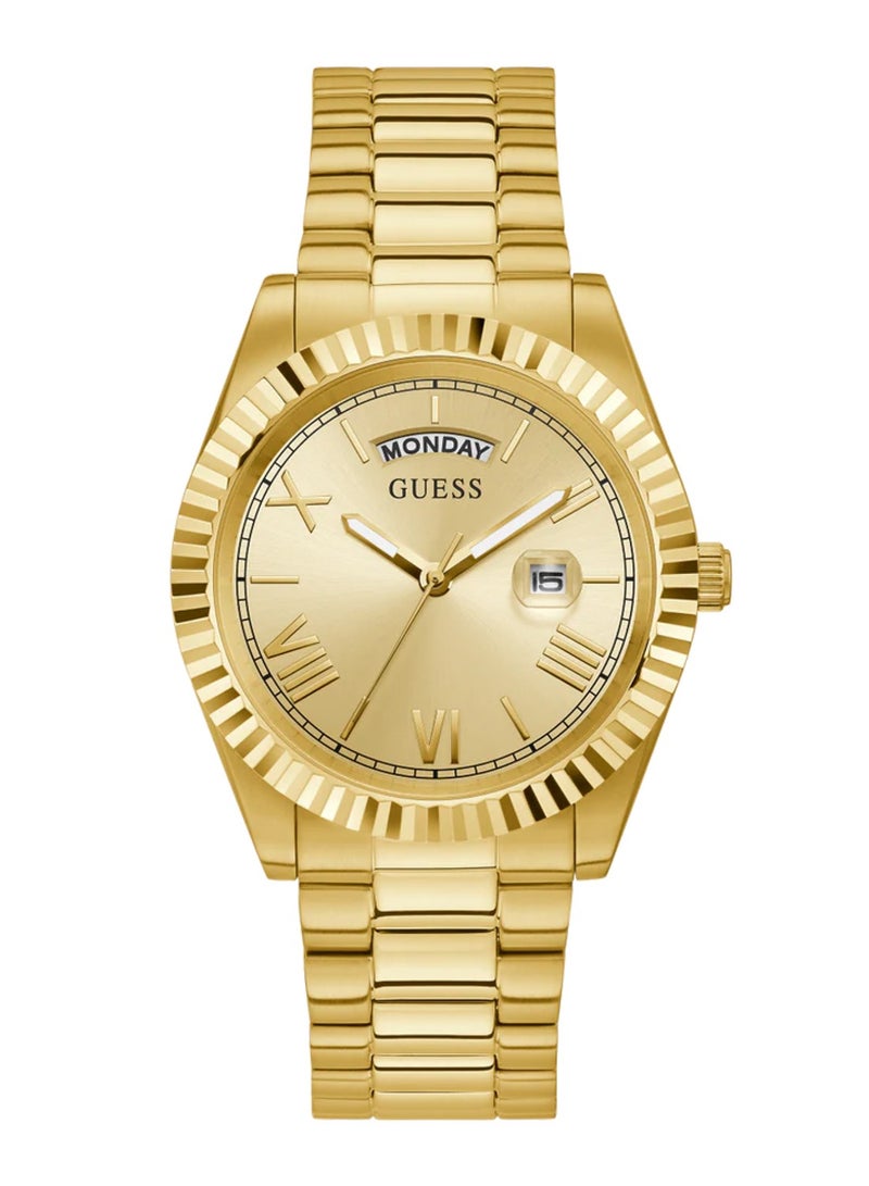 GUESS ساعة يد رجالية تناظرية من الفولاذ المقاوم للصدأ - GW0265G2 - 42 مم - Image 1