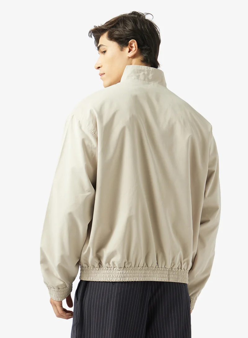 JACK & JONES Casual Stand Collar Bomber Jacket