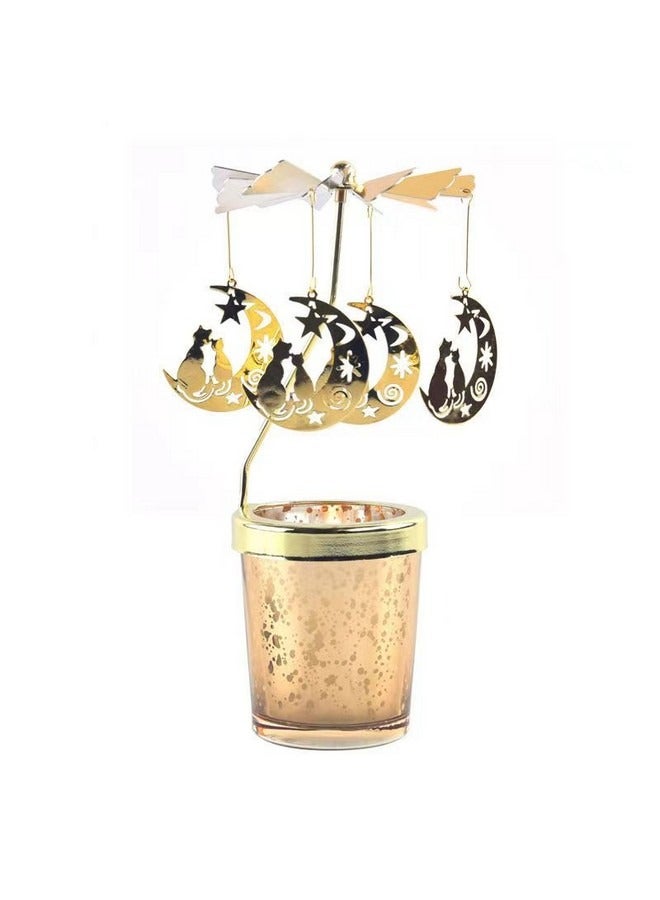 Candle Holder Lamp with 10 Candles, Rotating Aromatherapy Candle Holder Lamp, Home Decoration Atmosphere Light Creative Gift - Image 1
