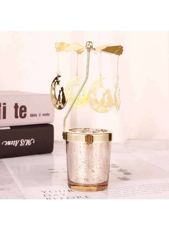 Candle Holder Lamp with 10 Candles, Rotating Aromatherapy Candle Holder Lamp, Home Decoration Atmosphere Light Creative Gift - Image 2