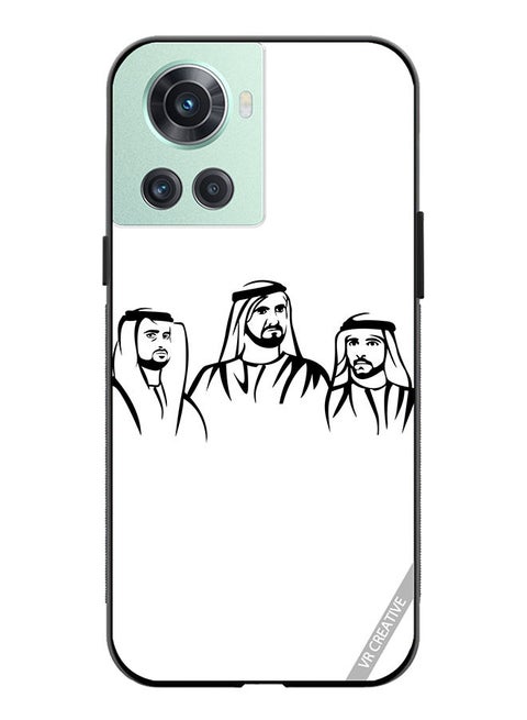 Protective Case Cover For OnePlus 10R Sheikh Mohammed Bin Rashid Al Maktoum Design Multicolour