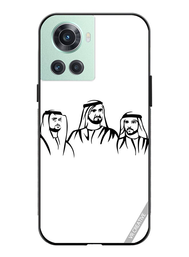 Protective Case Cover For OnePlus 10R Sheikh Mohammed Bin Rashid Al Maktoum Design Multicolour